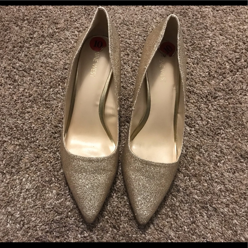 Nine West Gold Heels